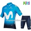 Completo Maglia Ciclismo + Pantaloncino 2018 Movistar Team Bambino N001